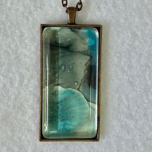 Wearable Abstract Art Pendant